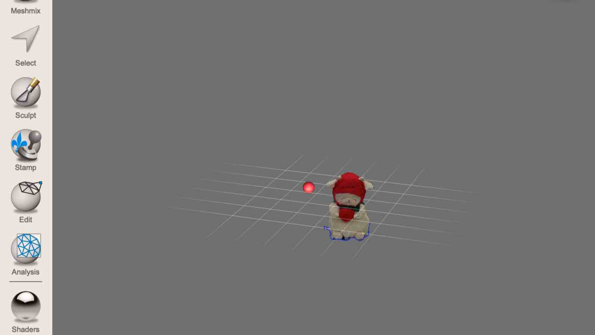 Meshmixer – Cleaned Model Standing Alone