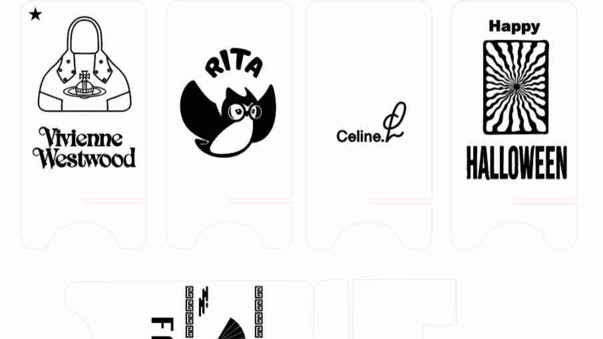 This shows all the designs my group created for the laser test. Each student made their own small engraving layout that was later printed together on the same birch board.