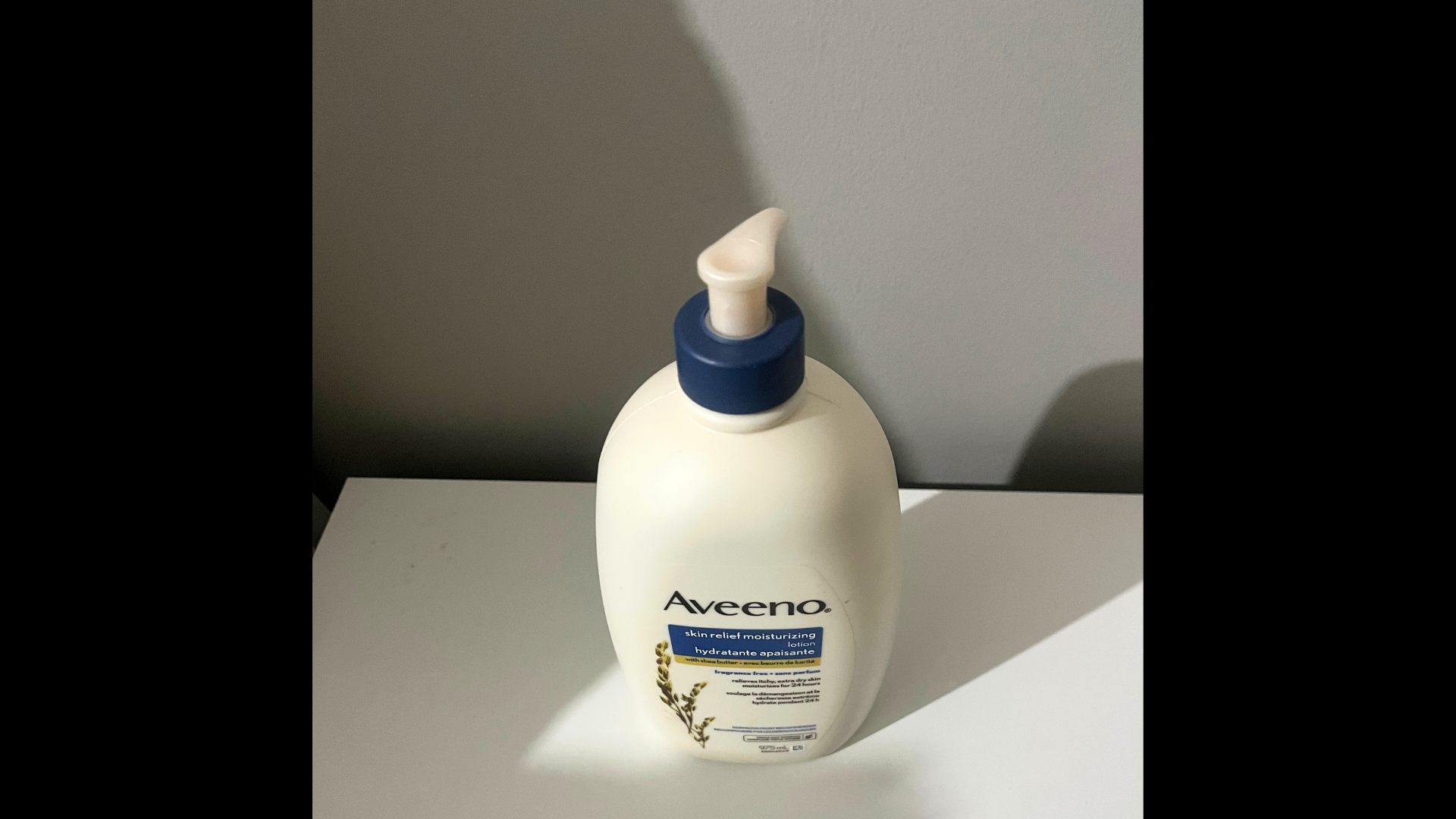 This is an Aveeno bottle. I visualized this being interactive with the led turning on once the pump is pressed down 