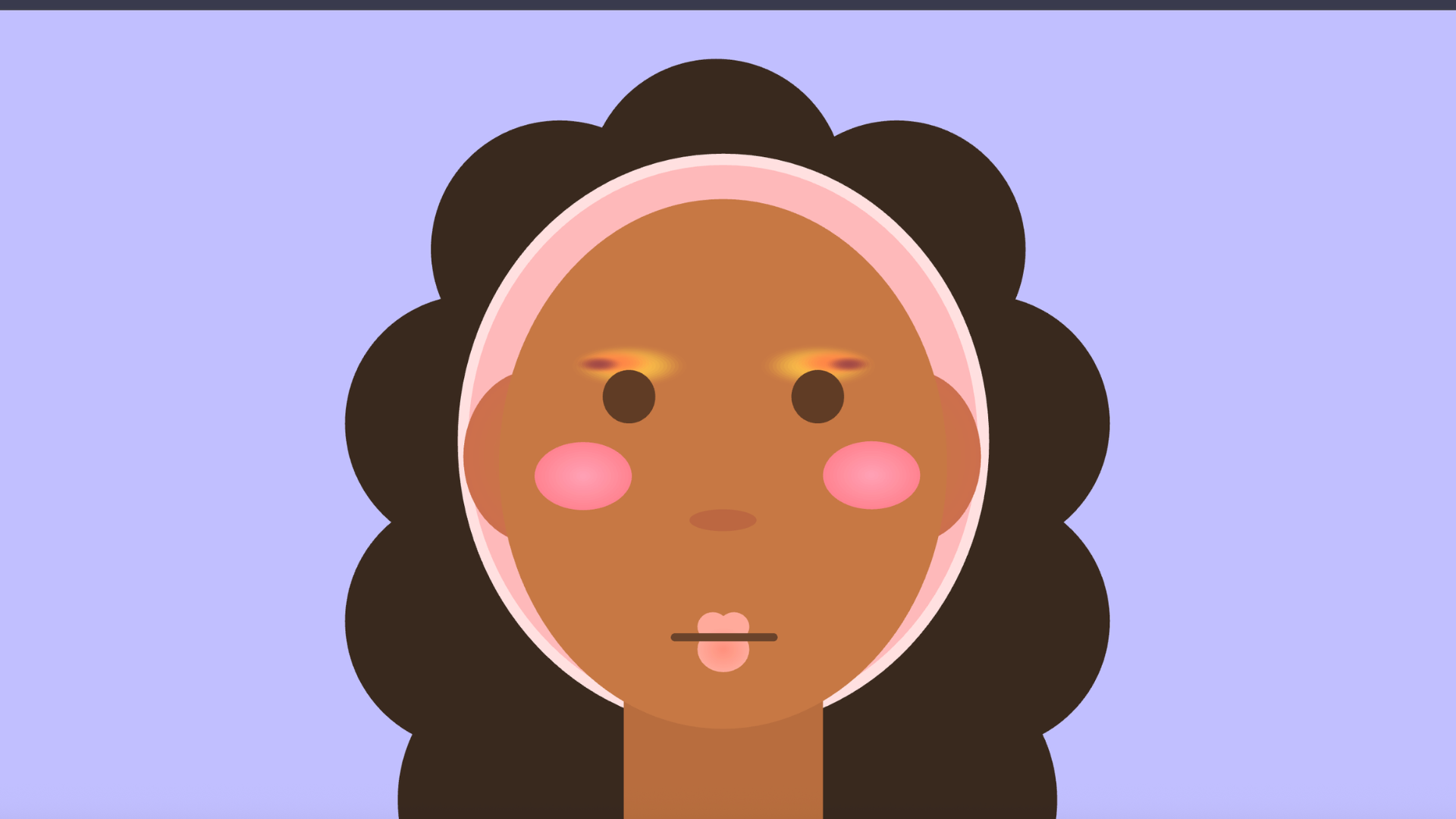 This was my attempt to make the eyeshadow appear more blended. It didn’t work as intended, so I decided to keep a solid look instead.